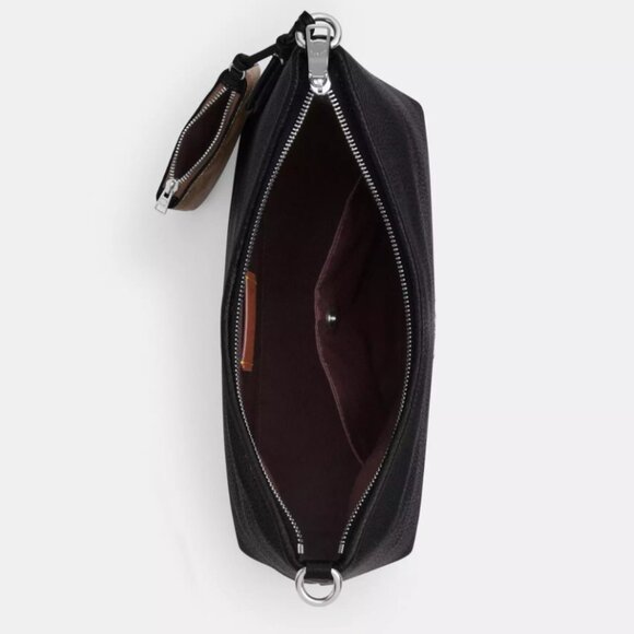 COACH CBI94 Laurel Shoulder Bag Mirror Charm and Pouch Pool/Sand - Picture 5 of 5